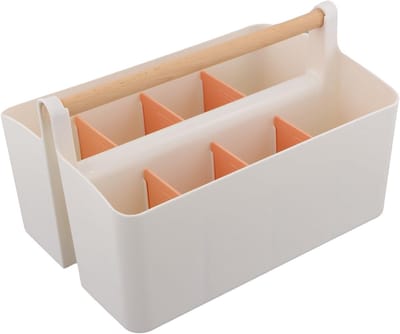 Multifunctionele Opbergmand voor Badkamer, Keuken en Bureau met Verwijderbare Scheidingswanden voor Cosmetica en Organisatie