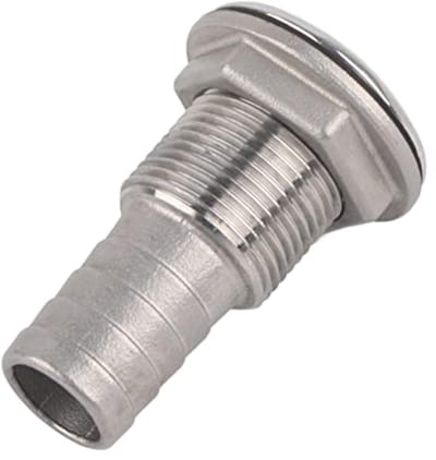 Allecto - Barbed Hose Connector - RVS - Duurzaam en weerbestendig - 3/4 inch - Voor botensysteem - Hoogwaardige kwaliteit - Geschikt voor marine to...