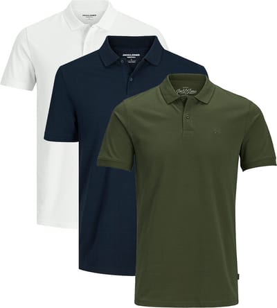 Jack & Jones Heren poloshirt 3 pack Basic