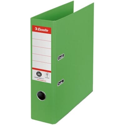 Esselte No. 1 Ordner A4 - Rugbreedte van 75mm - 100% Gerecycled Karton - Groen
