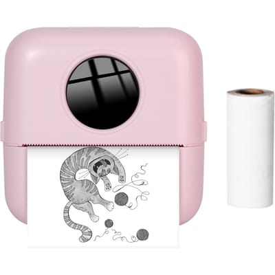 X5 – imprimante Photo thermique de poche, 200dpi, imprimante de reçus sans fil pour mémo de Plan de travail rose