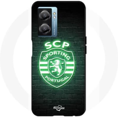 Coque Maniacase pour Realme V23 scp sporting portugal lumineux fond noir