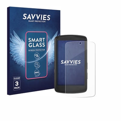 3 Stuks Savvies Screenprotector - geschikt voor Bryton Rider S810 - beschermfolie glas transparant
