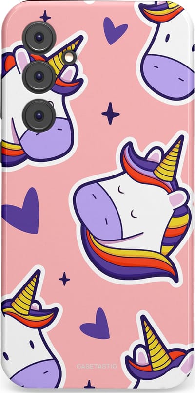 Casetastic Hoesje Geschikt voor Samsung A35 - Stijlvolle Beschermende Duo-layer Case - Unicornhart