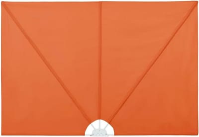Inklapbaar Zijscherm voor Balkon & Terras - 300x200 cm - Terracotta - Windscherm & Privacy Scherm - Waterafstotend Polyester - Wandmontage