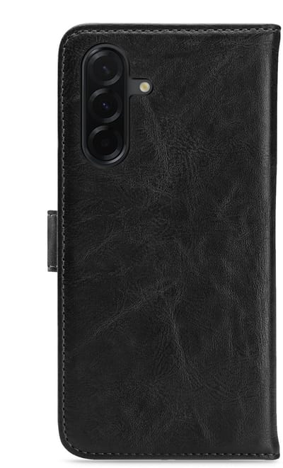 My Style Telefoonhoesje geschikt voor Samsung Galaxy A57 Hoesje | My Style Flex Wallet Bookcase Portemonnee | Pasjeshouder voor 3 Pasjes | Telefoonhoesje voor Pinpas / OV Kaart / Rijbewijs - Zwart