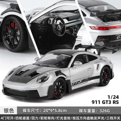 1:24 911 Gt3 Rs Sportwagen Legering Metaal Diecast Modelauto Woondecoratie & Computer Bureau Ornament
