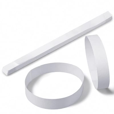 Dailygoods- Bankbiljettenbanden 100 stuks - Witte Geldbanden - Zelfklevende Afdichtingsbanden - Valutabanden - Organisatie voor Banken - Papier Materiaal - Geldbandjes