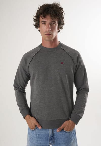 Felix Hardy Sweater Met Ronde Hals - Trui Katoen Heren Antraciet - M