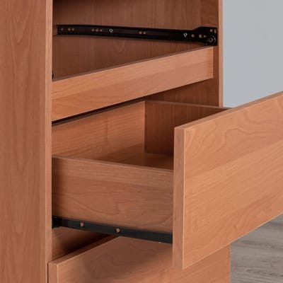 Bureau met Lade - Computer Tafel - Thuiswerken Kantoor - Compact Ontwerp - B90 x H77 x D50 - Alder Hout