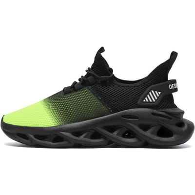 Casual Hoge Kwaliteit Sport Gym Lichtgewicht Heren Casual Ademende Kleurafstemming Schoenen Heren Hardlopen Wandelen Mode 46 black