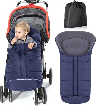 Universele Voetenzak voor Kinderwagens - Waterdicht, Winddicht en Warme Fleece Voering voor Pasgeborenen - Ideaal voor Winter