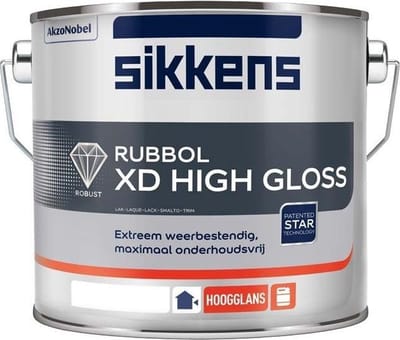 Sikkens Rubbol XD High Gloss RAL7021 Zwartgrijs 2,5 Liter