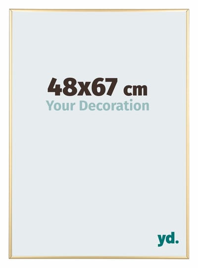 Your Decoration - Puzzellijst 48x67 cm - Goud - Puzzellijst 500-1000 stukjes - Aluminium Fotolijst - Kent