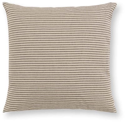 vtwonen Sierkussen - Gestreept - Kussen voor de Woonkamer - Beige - 50x50cm