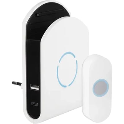Exin Gong - Plugin - Usb A/c - Lader - Beldrukker - Wit