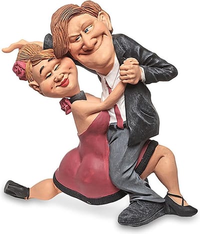 Grappig sport beeldje paardansen - de komische wereld van karikatuur beeldjes – komische beeldjes – geschenk voor – cadeau -gift -verjaardag cadeau