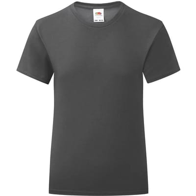 Meisjes-T-shirt Fruit of the Loom Iconic 150