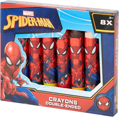 Spiderman waskrijtjes - Multicolor - Kleuren - Tekenen - 8 Stuks - Marvel Crayons
