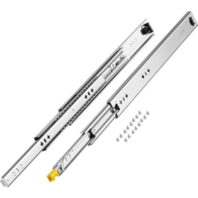 1 Paar 16-60 inch Soft-Close Ladegeleiders Kogellager Volledige Uittrek