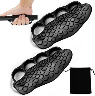 Handgrepen voor de sportschool, gewichtheffen en krachttraining - Antislip siliconen handschoenen zonder vingers voor optimale palmbescherming en comfort tijdens het trainen met dumbbells en deadlifts