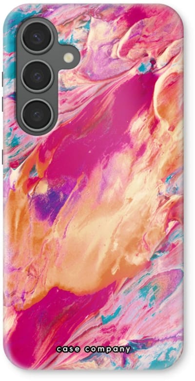Case Company® - Hoesje geschikt voor Samsung Galaxy S24 Plus hoesje - Pastel Echoes - Tough Case - Maximale Bescherming alle Kanten en Schermrand