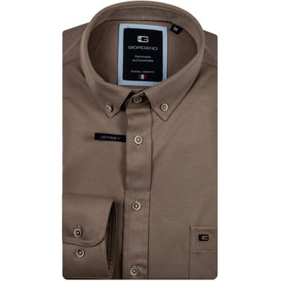Giordano – Ivy – Overhemd – Liquid cotton – button down kraag - Kit - Regular Fit - NOS7078-81
