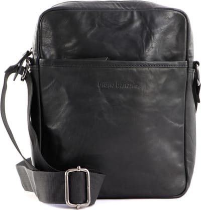 bruno banani Leren Schoudertas Crossbody Bag Black Zwart