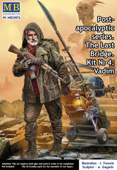 Master Box Modelbouwpakket Militaire voertuigen - 24076 Pоst-apocalyptic series The Last Bridge. Kit No. 4. Vadim Plastic - 1:24 - Modelbouw