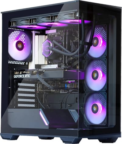 AMD Ryzen 7 8700 High-End Game PC Waterkoeling - Nvidia GeForce RTX5060Ti 8GB - 32GB DDR5 – 4TB SSD - WiFi 6E/Bluetooth 5.3/LAN 2.5Gbps - Gamer C3 Black RGB