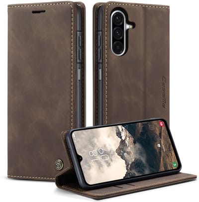 CaseMe Hoesje - Geschikt voor Samsung Galaxy A57 Hoesje - CaseMe 013 Book Case - Donkerbruin
