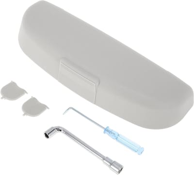 Zonnebrilhouder voor Auto - Opbergdoos voor Zonnebrillen - Geschikt voor Volvo XC90 2016-2024 - Grijs Plastic - 1 Set - Ruimtebesparend en Duurzaam
