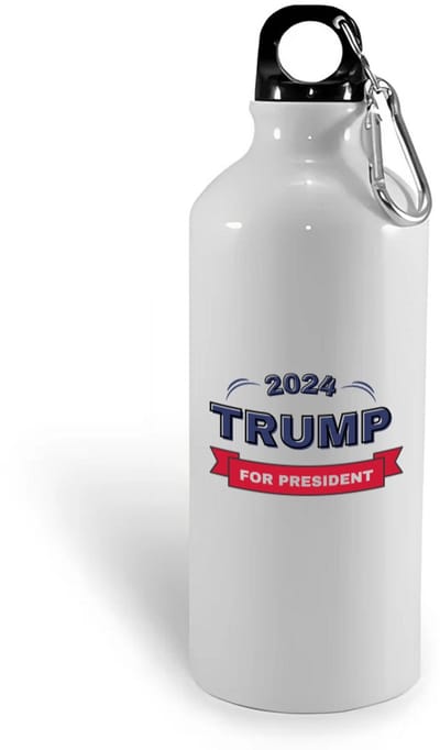 Hacebo® - Trump for president 2024 waterfles - President - Trump aanhangers - verjaardagscadeau - support - kado - water fles - 400ML