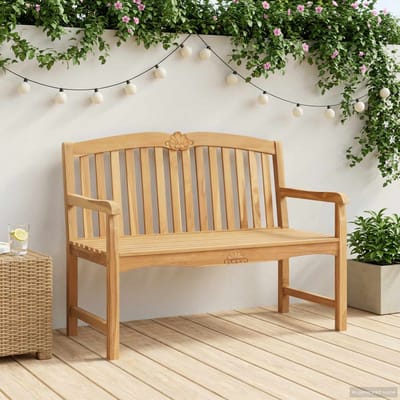 vidaXL - Handgemaakte - Rozenbank - 114 - x - 60 - x - 95 - cm - Massief - Teakhout