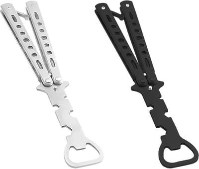 Flessenopener - 2-pack flessenopener - vlinderflesopener - bierflesopener - multifunctionele flesopener - vlinderflesopener - voor bier - frisdrank - cocktailshaker barbenodigdheden