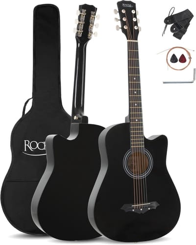 Slim Line Akoestische Gitaarset voor Beginners - Perfecte Dreadnought met Cutaway