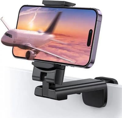 Telefoonhouder voor onderweg of thuis – Telefoonhouder voor aan babystoel - telefoonhouder auto – telefoonhouder trein – telefoonhouder voor in het vliegtuig – telefoonhouder fiets