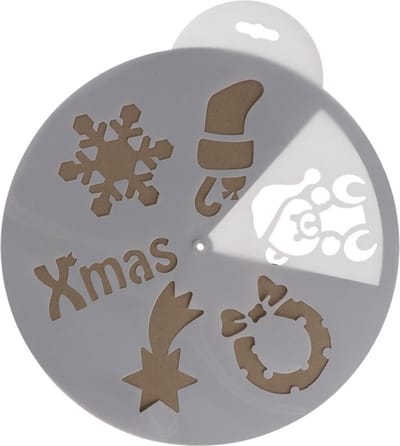 Decoris Kerst raamsjablonen - 6x st - raamdecoratie kerst - Sneeuwspray sjabloon