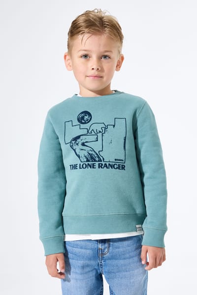 GARCIA Jongens Print Sweater Groen Lange mouw