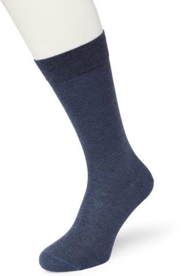 Bonnie Doon Tencel Sokken Heren Blauw maat 39/42 - Licht, Ademend, Soepel - Zeer Comfortabel en Zacht - Zakken niet af - Zakelijke sokken - Business Line - Antibacteriële Werking - Milieubewust - Jeans - Denim Blue - BL202104.213