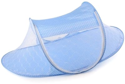 Dailygoods- Kindernet Draagbaar - Opvouwbaar - Universeel - Matraskussen - Voor Binnen/Buiten - Hoogwaardig Polyestergaas - Afmetingen 110x60x40CM - Babybedtent