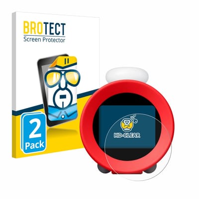 BROTECT - Screenprotector voor Nintendo Sound Clock Alarmo - Folie Beschermfolie transparant 2 Stuks