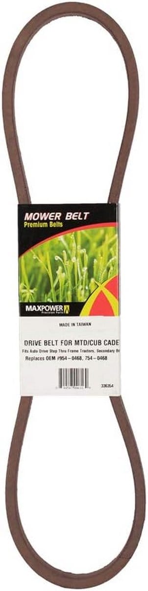 Secundaire Aandrijfriem voor MTD, Cub Cadet en Troy-Bilt Maaiers - Vervangt 754-0468 - 5/8" x 41-1/2"