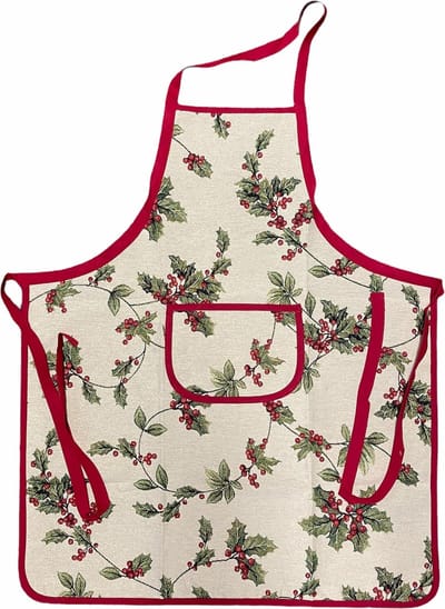Schort - Luxe gobelinstof - Mistletoe - Kerst