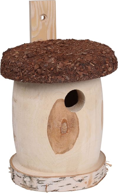 Paddenstoelvormig vogelhuisje
