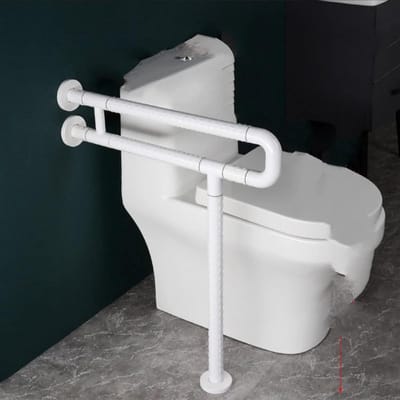 Badkamer Greep - Veiligheidshandvat - Extra Stabiliteit - 300 kg Draagkracht - 62 cm Lengte - Wit