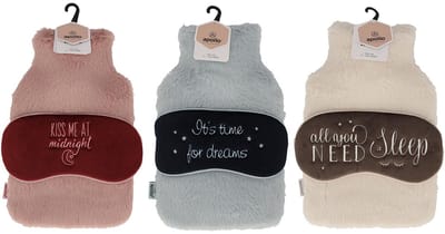 Apollo hot water bag cover + eye mask Wit - 3 stuks