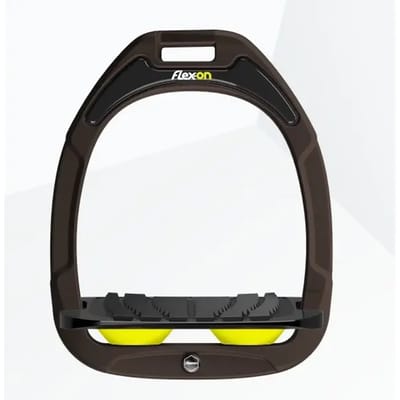 Verstelbare stijgbeugels Grip Bruin/Zwart/Geel Flex-On Green Composite