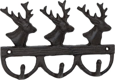 Clayre&Eef | Kapstok Hert | 18*3*11 cm | ijzer