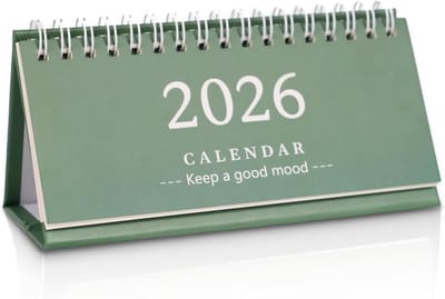 Bureaukalender 2025-2026 Klein - Staand Bladermodel voor Thuis en Kantoor